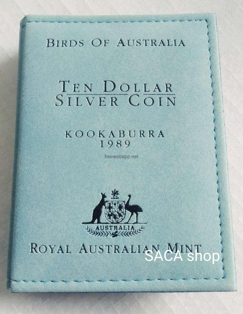 Xu bạc proof Úc 10 dollars - Birds of Australia - 1989 - Hình ảnh 4